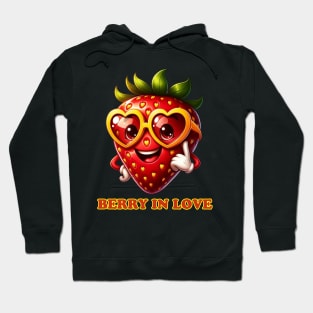 Smitten Strawberry: A Berry Big Heart Hoodie